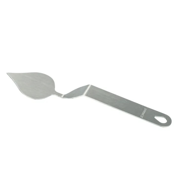 Spatule pour décorations en chocolat "feuille" grande