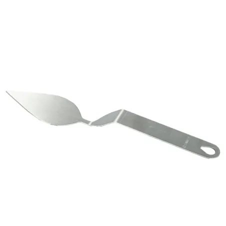 Spatula for chocolate decorations "narrow leaf" large