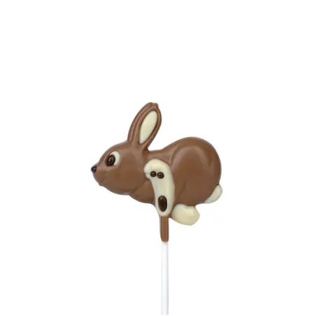 Speedy bunny lolly chocolate mold