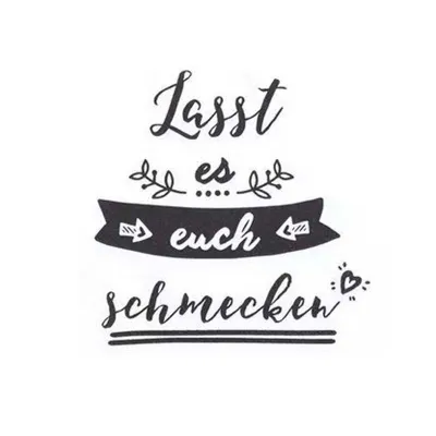 Servietten "Lasst es euch schmecken", 20 Stück