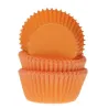 Mini cupcake cases orange, 60 pieces