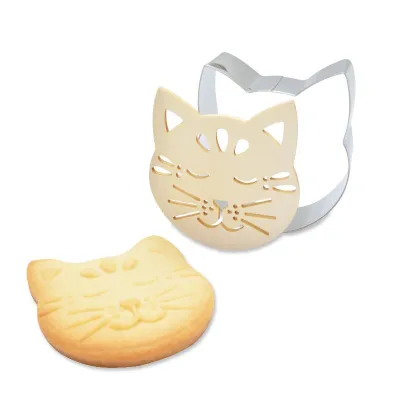 Ausstecher Katzenkopf mit Holzpräger