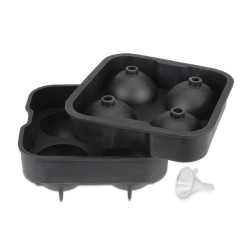 Bac à glaçons en silicone XL boules, 4 pièces
