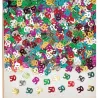 Konfetti Zahl 50 metallic bunt, 14 g