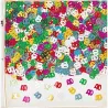 Confetti number 40 metallic colorful, 14 g