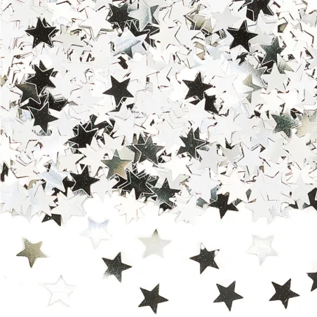 Confetti mix stars silver, 14 g
