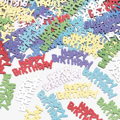 Konfetti Mix Happy Birthday Metallic Blau, 15 g