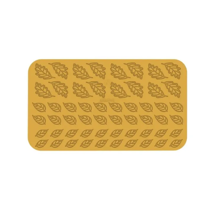 Hüppen silicone mold leaves, 56 pieces
