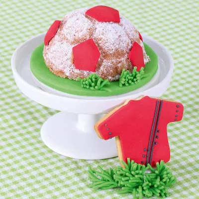 Mini football baking tin Ø 8.5 cm, 2 pieces