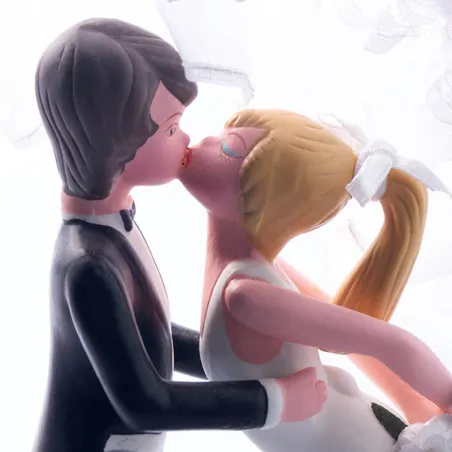 Bride and groom in love