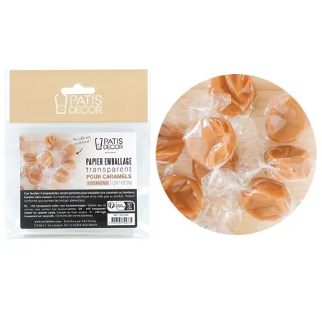 Involucro per caramelle, 10x10 cm, 50 pezzi