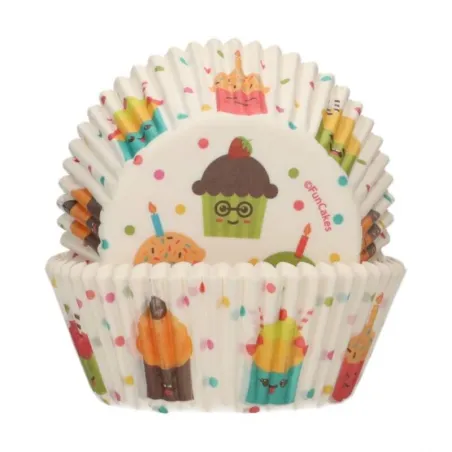 Tazze per cupcake FunCakes Party, 48 pezzi