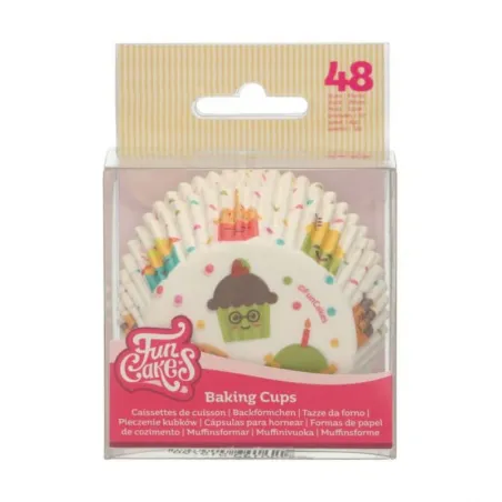 FunCakes cupcake baking cups Party, 48 pieces