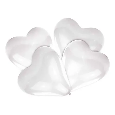 Herz Luftballon Weiss 30.4 cm, 5 Stück
