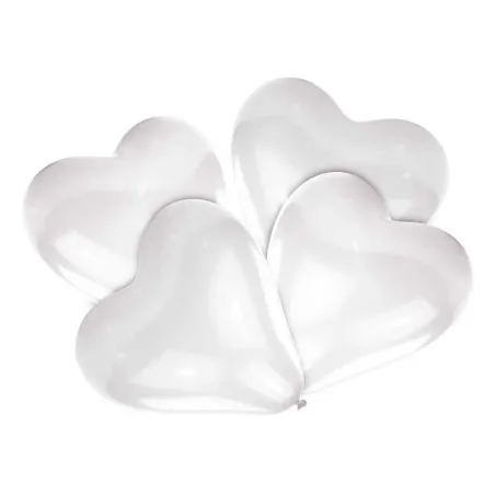 Heart balloon white 30.4 cm, 5 pieces