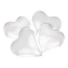 Pallone cuore bianco 30,4 cm, 5 pezzi