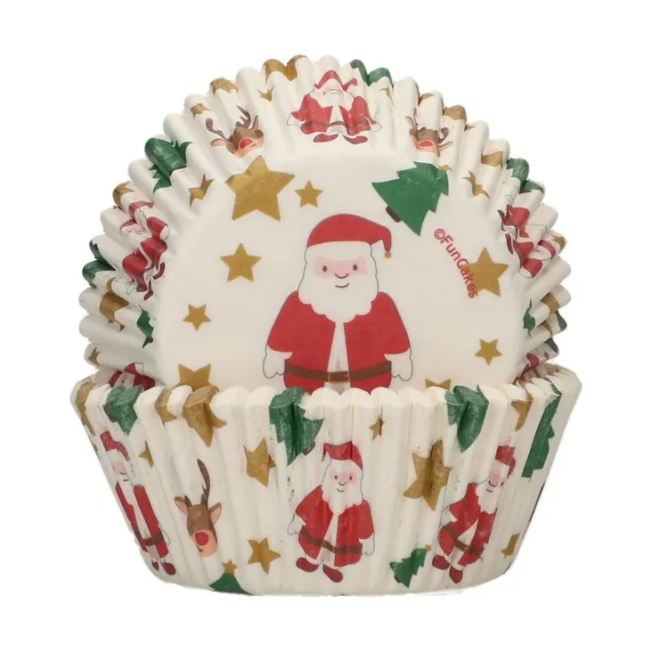 Stampi per cupcake Merry Christmas 48 pezzi