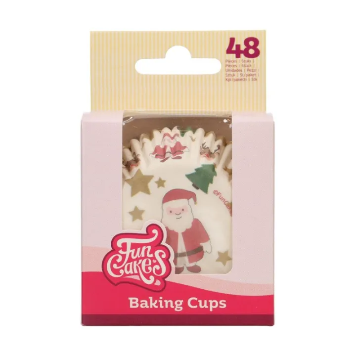 Stampi per cupcake Merry Christmas 48 pezzi