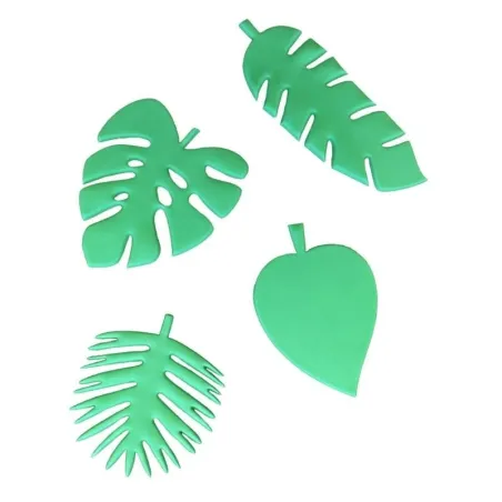 Set di tagliabiscotti con foglie tropicali, 4 pezzi