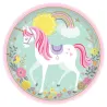 Pappteller Magic Unicorn Ø 23 cm, 8 Stück