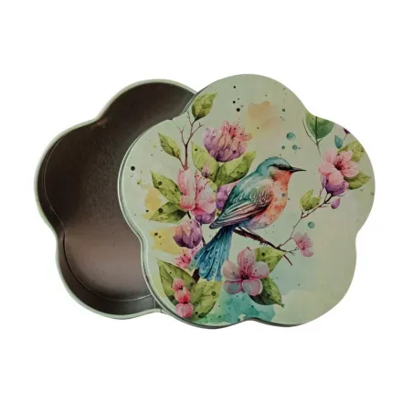 Scatola per biscotti a molla, 123 x 121 x 46 mm
