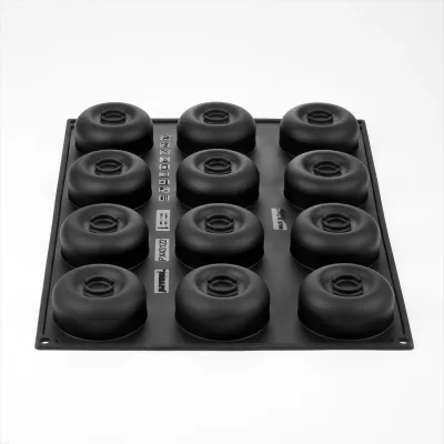 Silikonform Mini-Dessertring, 12 Stück