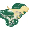 Emporte-pièce Dinosaure avec gaufrage en bois
