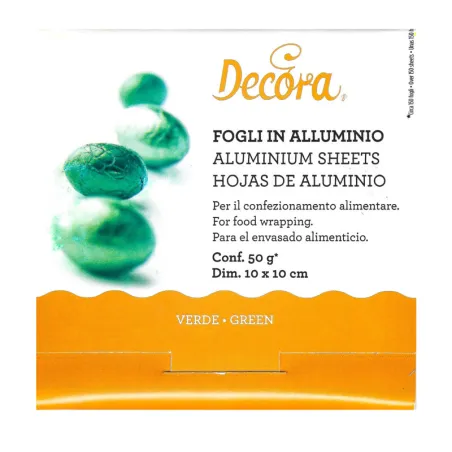 Foglio di alluminio verde cioccolato, 150 pezzi