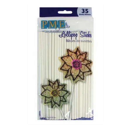 Manches à cake pop 16 cm, 35 pièces