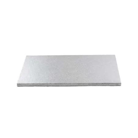 Plateau à gâteaux Rectangulaire 35 x 25 cm, Argenté