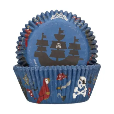 FunCakes Cupcakes-Backförmchen Piraten, 48 Stück