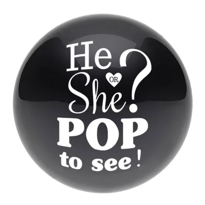 He or She Riesenballon zum Befüllen mit Konfetti, ⌀ 61cm