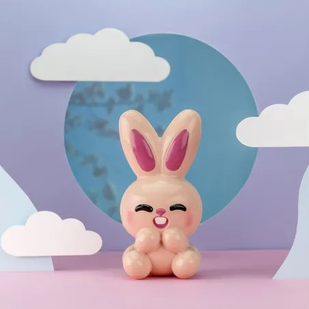 Chocolate mold 3D bunny Minou, 2 pieces