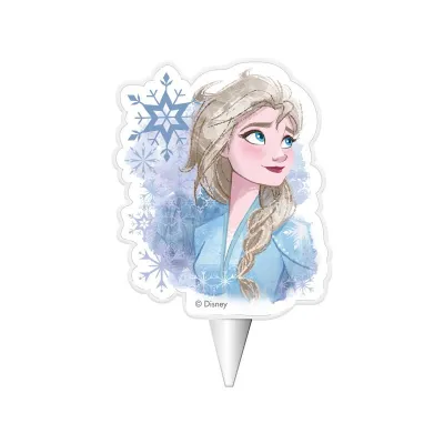 Kerze Eiskönigin 2-Elsa, 6 x 7.5 cm