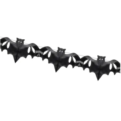 Girlande Fledermäuse 4 m für perfekte Halloween-Dekorationen