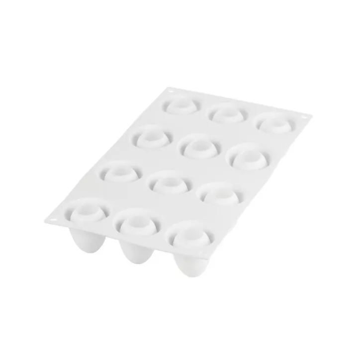 Silikonform Ei klein, 12 Stück