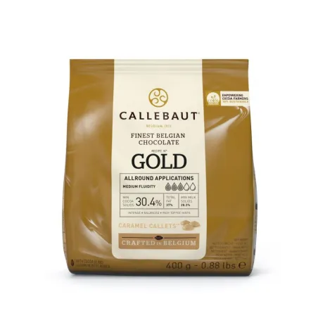 Cioccolato Callebaut Gold 30,4%, 400 g