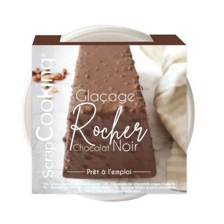 Glassa croccante al cioccolato fondente, 400 g