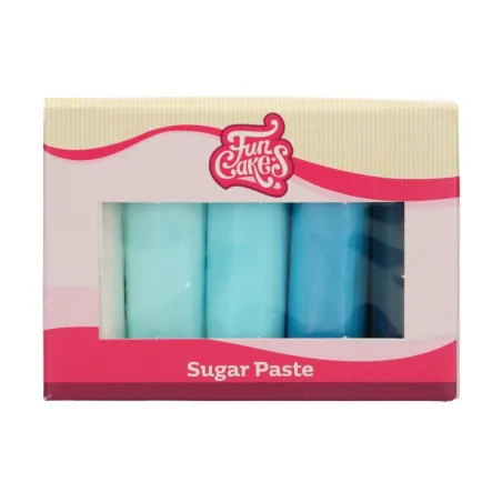 FunCakes roll fondant multipack blue shades, 5x100g