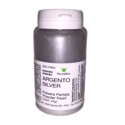 Puderfarbe Metallic Silber, 25g