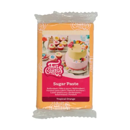 FunCakes Pasta di zucchero Tropical Orange, 250 g