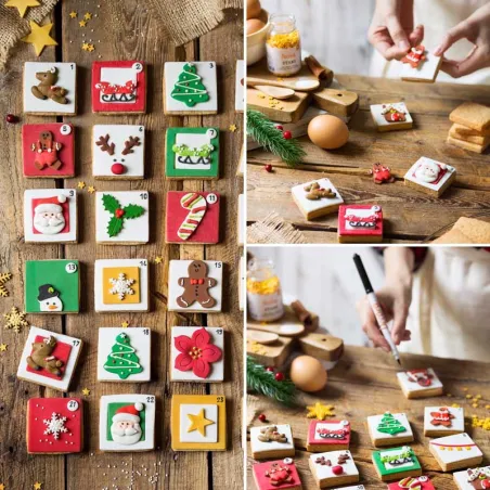 Sugar decoration gingerbread men, 6 pieces