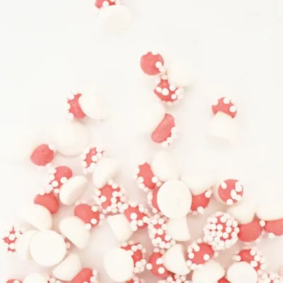 Sugar decoration mini mushrooms, 20 g