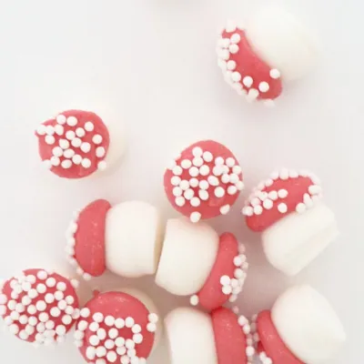 Décoration en sucre Gros champignons, 25 g