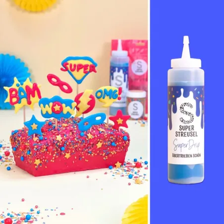 Super sprinkles glassa per torte a goccia blu scuro, 300 g