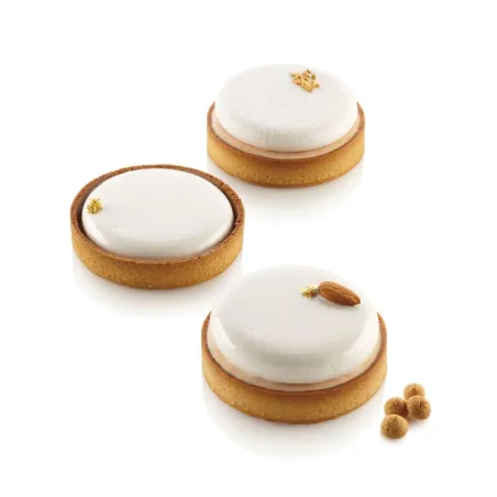 Patisserie set round Ø 10 cm, 4 pieces