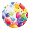 Pappteller Ballons Ø 23 cm, 8 Stück