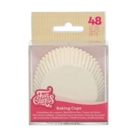 FunCakes Moules à pâtisserie blanc, 48 pièces