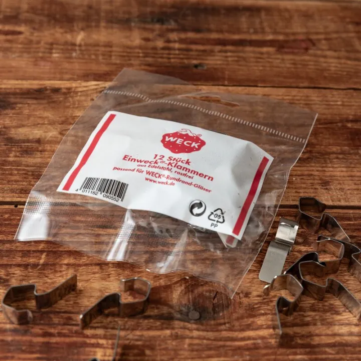 WECK Einkochklammern, 12 Stück