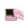 Happy Birthday gift tin, 87 x 87 x 40 mm